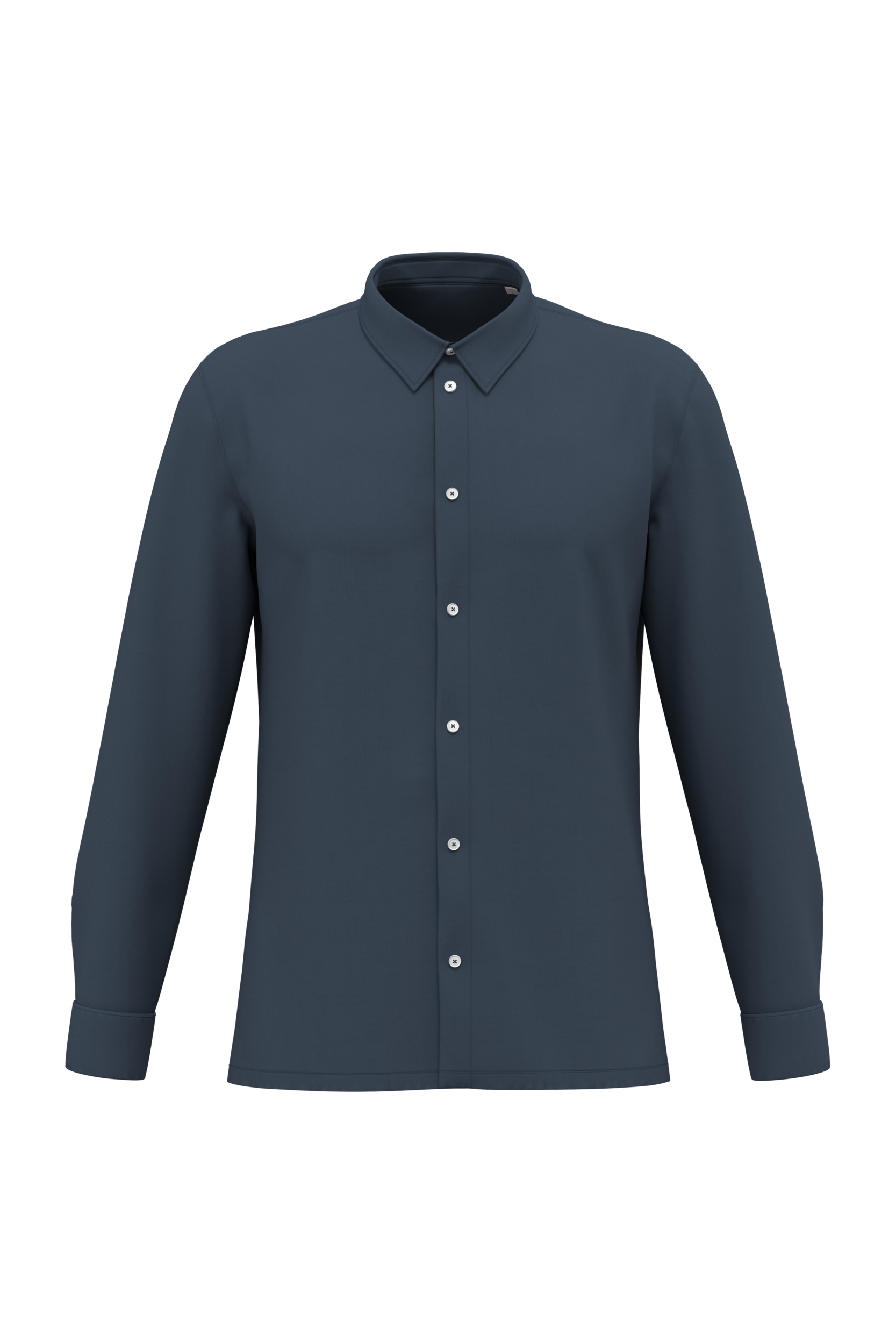 Miniature 1 pour Chemise écoresponsable délavée en maille piquée homme