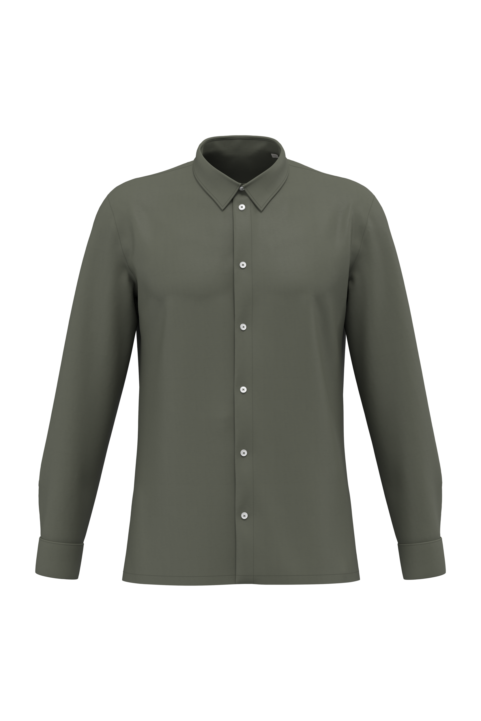 Miniature 2 pour Chemise écoresponsable délavée en maille piquée homme